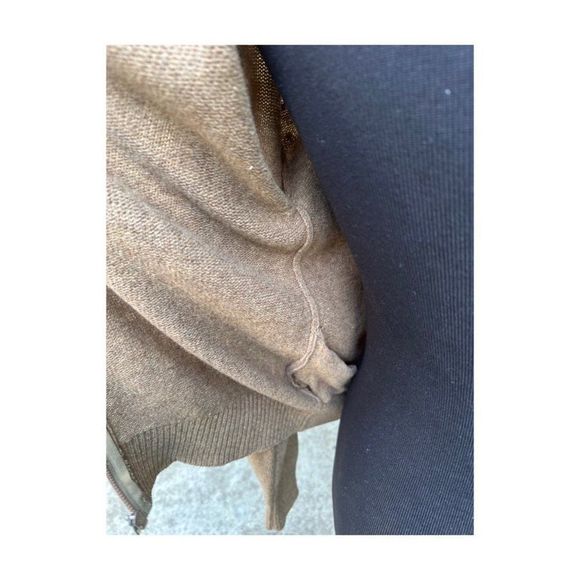 Vintage | 80s Calvin Klein 3-Ply Lambswool Cardigan Full Zip Sz M - Picture 7 of 10